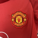 24-25 Manchester United Home Kid Kit/24-25曼联主场童装