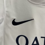 24-25 PSG Away White Kid Kit/24-25PSG巴黎客场童装