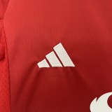 24-25 Manchester United Home Kid Kit/24-25曼联主场童装
