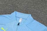 24-25 Manchester City Blue Training Suit/24-25曼城半拉训练服