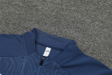 24-25 Manchester City Blue Training Suit/24-25曼城半拉训练服