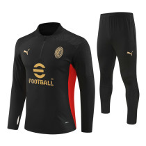 24-25 AC Milan Black Training Suit/24-25AC米兰半拉训练服