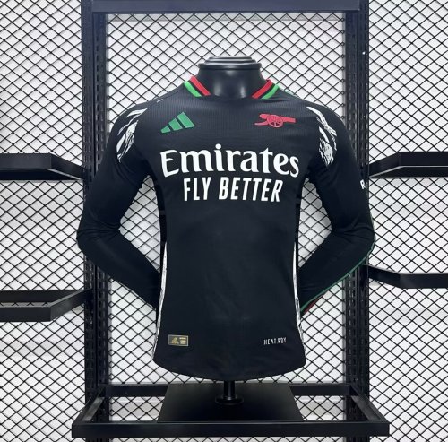 24-25 Arsenal Away Player Long Sleeve Jersey/ 24-25 阿森纳客场球员版长袖