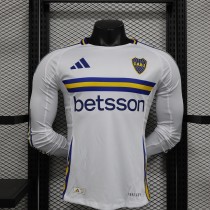 24-25 Boca Juniors Away Long Sleeve Player Jersey/ 24-25 博卡客场球员长袖