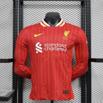 24-25 Liverpool Home Player Long Sleeve Jersey/24-25利物浦主场球员版长袖