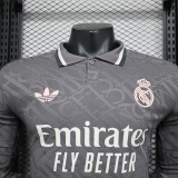 24-25 Real Madrid Third Player Long Sleeve Jersey/24-25皇马第二客场球员版长袖
