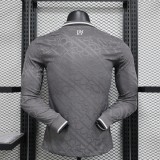 24-25 Real Madrid Third Player Long Sleeve Jersey/24-25皇马第二客场球员版长袖