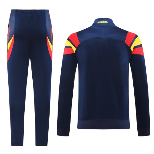 2024 Spain Dark Blue Jacket Tracksuit/ 24-25 西班牙蓝色夹克训练服