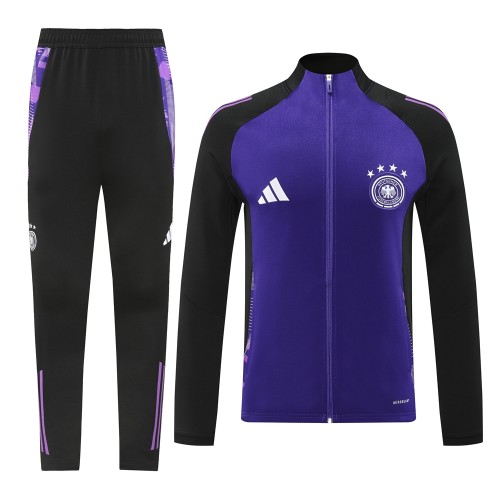 2024Germany Purple Jacket Tracksuit/ 2024德国紫色夹克训练服