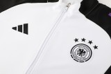 2024Germany White Jacket Tracksuit/ 2024德国白色夹克训练服