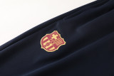 24-25 Barcelona Red and Dark Blue Jacket Tracksuit/ 24-25巴萨红色深蓝袖子夹克训练服