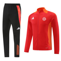 24-25 Bayern Munich Red Jacket Tracksuit/ 24-25拜仁红色夹克训练服