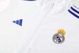 24-25 Real Madrid White Jacket Tracksuit/ 24-25 皇马白色夹克训练服