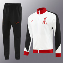 24-25 Liverpool White Jacket Tracksuit/ 24-25利物浦白色夹克训练服