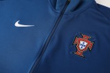 2024 Portugal Blue Jacket Tracksuit/ 2024葡萄牙蓝色夹克训练服