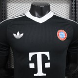 24-25 Bayern Munich Black Goal Keeper Player Jersey/ 24-25 拜仁黑色守门员球员版