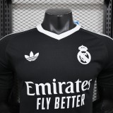 24-25 Real Madrid Black Goal Keeper Player Jersey/24-25皇马黑色守门员球员版