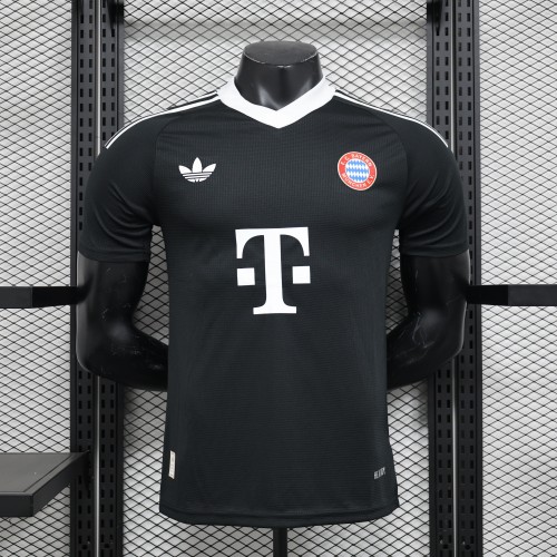 24-25 Bayern Munich Black Goal Keeper Player Jersey/ 24-25 拜仁黑色守门员球员版