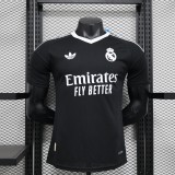 24-25 Real Madrid Black Goal Keeper Player Jersey/24-25皇马黑色守门员球员版