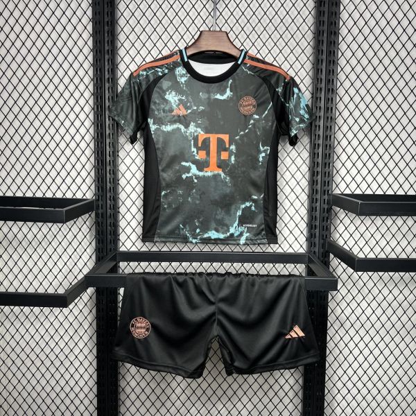 24-25 Bayern Munich Away Kids Kit/ 24-25拜仁客场童装
