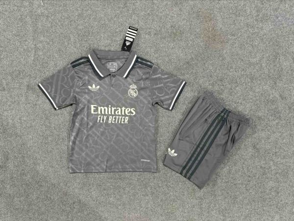 24-25 Real Madrid Third Kid Kit/24-25皇马第二客场童装