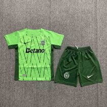 24-25 Sporting CP Third Kid Kit/24-25里斯本第二客场童装 24-25 Sporting CP Third Kid Kit/24-25里斯本第二客场童装