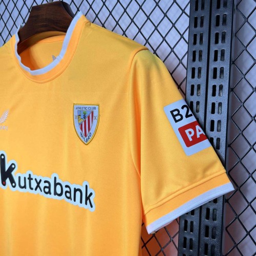 24-25 Bilbao Goal Keeper Yellow Fans Jersey/ 24-25毕尔巴鄂黄色守门员球迷版