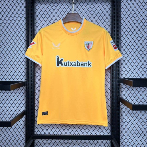 24-25 Bilbao Goal Keeper Yellow Fans Jersey/ 24-25毕尔巴鄂黄色守门员球迷版