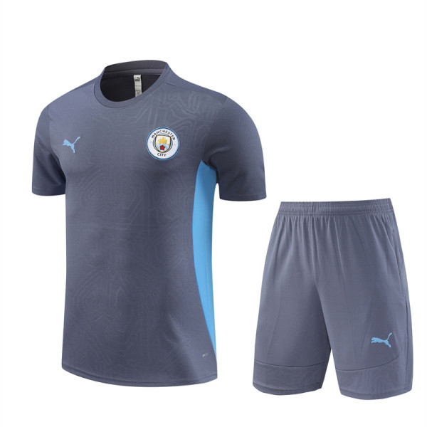 24-25 Manchester City Short Sleeve Training Suit/ 24-25曼城短袖训练服