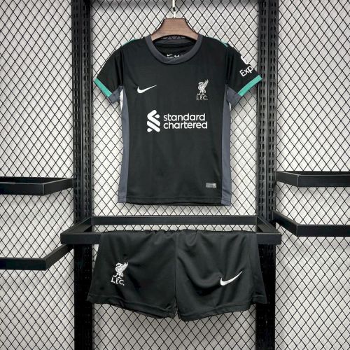24-25 Liverpool Away Kid Kit/24-25利物浦客场童装