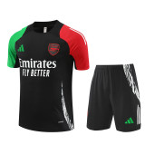 24-25 Arsenal Black Short Sleeve Training Suit/ 24-25阿森纳短袖训练服