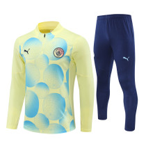 24-25 Manchester City Yellow Training Suit/24-25曼城半拉训练服 24-25 Manchester City Yellow Training Suit/24-25曼城半拉训练服