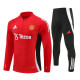 24-25 Manchester United Red Training Suit/ 24-25曼联半拉训练服
