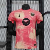 24-25 Barcelona Pink Special Player Jersey/ 24-25巴萨粉色特别版球员版