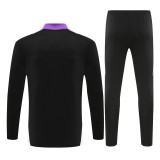 24-25 Real Madrid Black Training Suit/ 24-25皇马半拉训练服