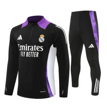 24-25 Real Madrid Black Training Suit/ 24-25皇马半拉训练服 24-25 Real Madrid Black Training Suit/ 24-25皇马半拉训练服