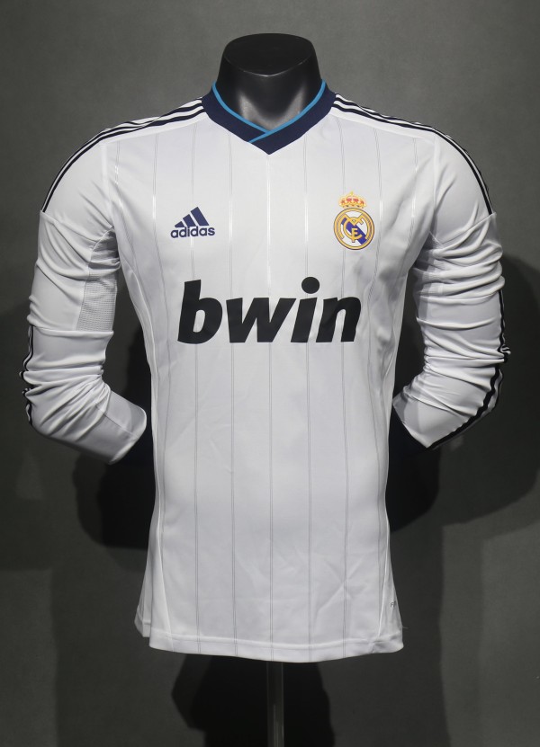 12-13 Real Madrid Home Retro Long Sleeve Player Jersey/12-13 皇马主场长袖,球员版