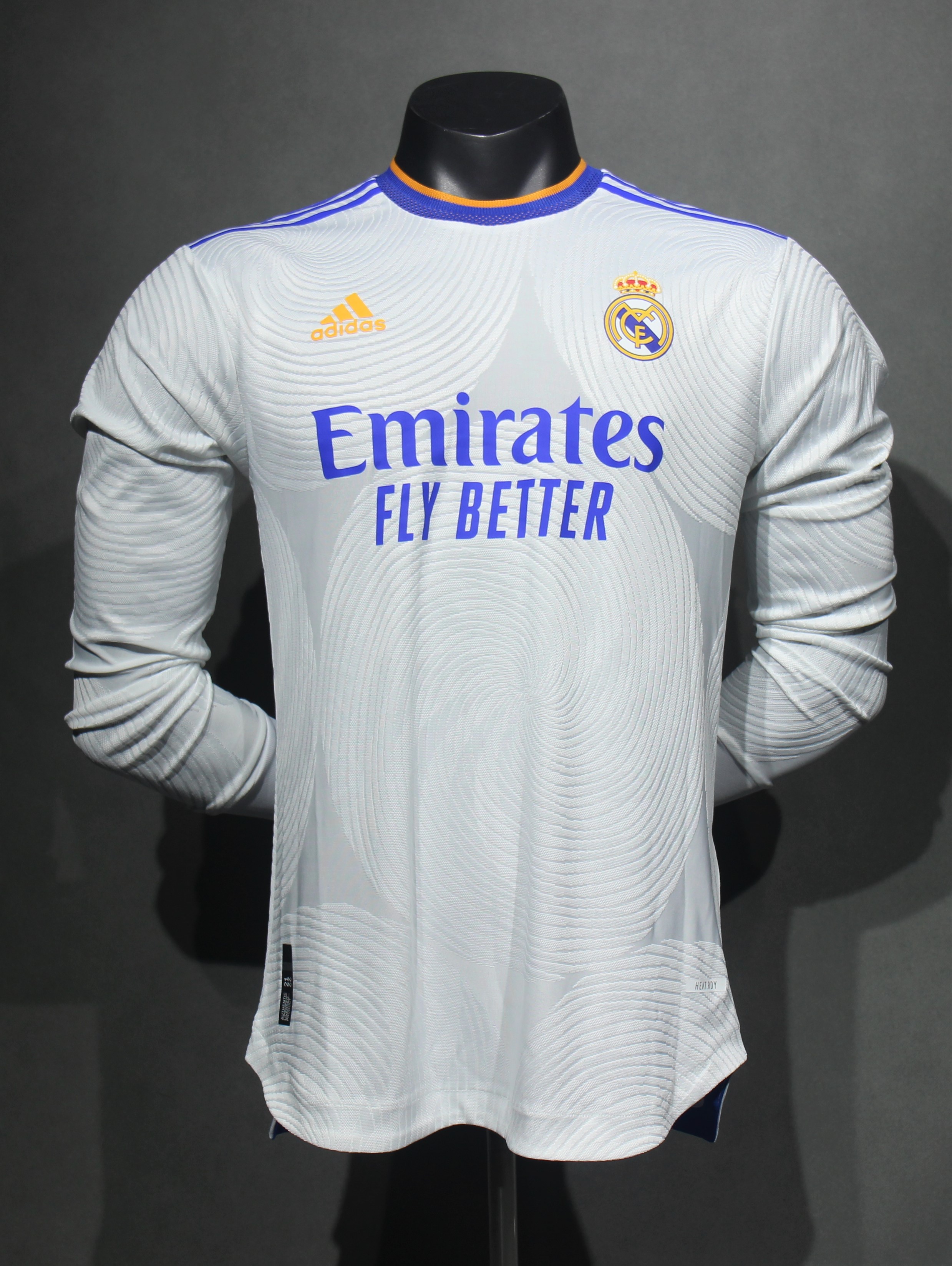 Real Madrid 長袖シャツ 21-22 Real Madrid Home Retro Long Sleeve Player Jersey/21-22