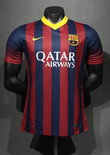 13-14 Barcelona Home Player Retro Jersey/13-14巴萨主场球员