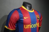 10-11 Barcelona Home Player Retro Jersey/10-11 巴萨主场球员
