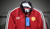24-25 Manchester United Red Retro Jacket Suit/ 24-25 曼联红色复古夹克套装