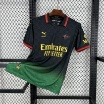 24-25 AC Milan Off White Black Speical Fans Jersey/24-25 AC米兰off white 联名黑色球迷