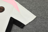 24-25 PSG White Short Sleeve Training Suit/ 24-25PSG巴黎白色短袖训练服