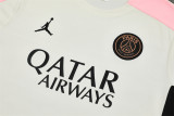 24-25 PSG White Short Sleeve Training Suit/ 24-25PSG巴黎白色短袖训练服