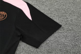 24-25 PSG Black Short Sleeve Training Suit/ 24-25PSG巴黎黑色短袖训练服