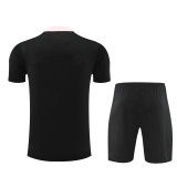 24-25 PSG Black Short Sleeve Training Suit/ 24-25PSG巴黎黑色短袖训练服