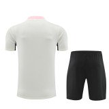 24-25 PSG White Short Sleeve Training Suit/ 24-25PSG巴黎白色短袖训练服