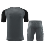 24-25 Manchester United Grey Short Sleeve Training Suit/ 24-25曼联短袖训练服