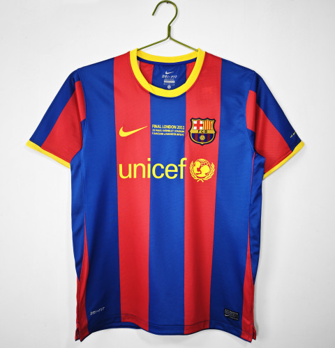 10-11 Barcelona Home Champions League Retro Jersey/10-11巴萨主场,欧冠版