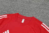 24-25 Manchester United Red Short Sleeve Training Suit/ 24-25 曼联红色短袖训练服